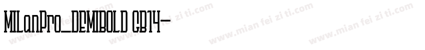 MILanPro_DEMIBOLD GB14字体转换